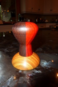 Espresso Tamper Padauk, Walnut & Lignum Vitae