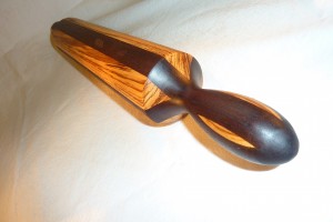 Shaker Rolling Pin Zebrano & Walnut